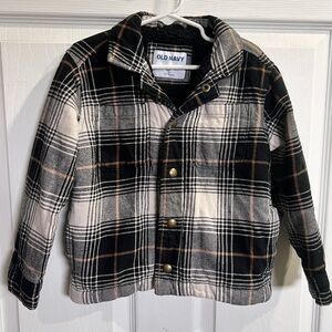 Old Navy Black and White Plaid Jacket